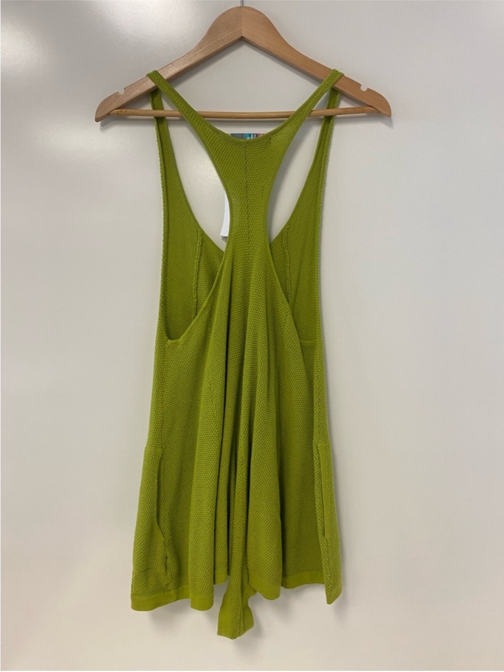 Free People FP Beach Knit Romper Cover-Up in Olive - Picture 6 of 8